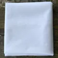 White long single layer bridal veil folded on a dark textured wooden background - 75cm / White