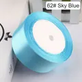 Sky blue 4cm satin ribbon roll for gift wrapping and DIY crafts wedding decor - Sky Blue (62#)