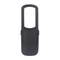 Portavasos universal de silicona negra para cochecito y bicicleta con mango colgante - Negro