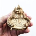 Handgehaltener Harzmagnet des Petersdoms in Rom mit detaillierter Handwerkskunst - 3D Vatikanstadt