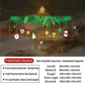 Christmas window decals with Santa and snowman motifs in a variety of size options - Christmas Theme (P-SD410) / Small