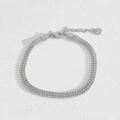 Silver Triple Row Bead Chain Style (B434)
