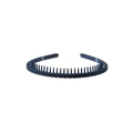 Matte navy blue frosted hairband with woven texture and non-slip inner teeth - 172 Braid Style / Navy Blue