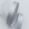 Glinsterend zilveren glitterlint voor DIY kerststrikken en decoratieve cadeauverpakking - 1.5cm*10 Yards / Zilver