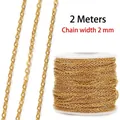 2mm Small Link Gold
