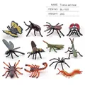 Detailed 12-piece miniature insect and arthropod toy set for educational farm dioramas - 12Pcs Insect Models Set
