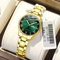Montre homme à quartz avec cadran vert émeraude et bracelet en acier inoxydable doré - Chiffres Romains Tout Or Cadran Vert (BD7133G-B03)