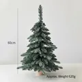 Mini sapin de Noël nordique de 60cm en vert-gris avec socle en bois de table - Sapin de Noël Mixte PE 60cm (Base en Bois)