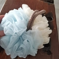Large / Two-color Splicing Blue+Beige