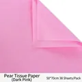 Deep pink silk tissue paper for flower wrapping, pack of 38 sheets, size 50x70 cm - 50*70cm (38 Sheets/Pack) / Deep Pink