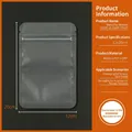 Ημιδιαφανή ματ σακούλα 12x20cm PET+CPP με στρογγυλεμένες γωνίες και διπλή στρώση πάχους 20 silk - Ματ Επίπεδο Κάτω Μέρος-12x20cm / 100 Τεμάχια/Δέσμη