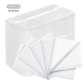 White disposable 125pcs waterproof nail art table mats 45x32.5cm with embossed texture - 125PCS / White