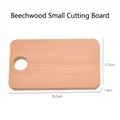 Beech wood cutting board for children measuring 19.5x11.5x1.5cm with a hanging hole - Beechwood Mini Board