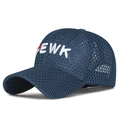 Dark blue breathable mesh baseball cap featuring 3D embroidered FEWK lettering - Adjustable / Navy Blue