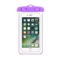 Purple universal waterproof phone pouch suitable for swimming and drifting sports - Purple