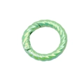 Pearlescent green twisted metal round spring ring with textured finish for DIY accessory - Outer Diameter 28mm / Metallic Green