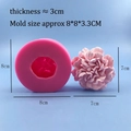 3D Peony flower silicone mold for handmade soap candle and gypsum craft making - Carnation 6568 / Pink