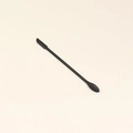 3-piece black silicone mini spatula and spoon set for cosmetics and jars - Small Black