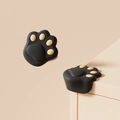 Paraspigoli in silicone a forma di zampa di gatto nera per sicurezza bambini mobili - Cuore di Zampa di Gatto Nero