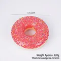 Pink 17.5cm giant slow rebound donut toy with colorful sprinkles for stress relief - Large Red Donut - Sprinkles / Diameter 17.5cm