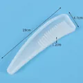 DIY translucent silicone comb mold for epoxy resin crafts measuring 19cm in length - No. 8 Comb