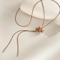 15# Collier Cordon Forme de Chien en Bois