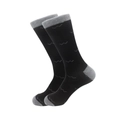 Klassische Herren Baumwollsocken im britischen Stil mit Rautenmuster in Schwarz und Grau - 38-46 / Schwarz mit weißen Streifen