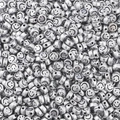Flache runde silberne Acrylperlen mit Smiley Gesicht für DIY Armband Schmuckherstellung - Ca. 100 Stk/Packung / Antiksilber
