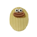 Funny cartoon potato chip sealer clip with large eyes and soft silicone finish - Funny Face Single Oval Chip