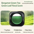 Car aromatherapy diffuser in Bergamot Green Tea scent with black case and green liquid - Bergamot Green Tea [Green Floral Scent]