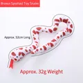 Plush snake cat toy with brown spots, 52cm length and 32g weight for indoor pets - Brown Spotted Snake