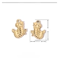 Dimensions détaillées du pendentif scorpion en acier inoxydable doré avec spécifications - Or Scorpion