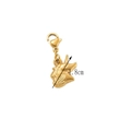 Golden unicorn charm pendant with lobster clasp and 1.8cm size measurement - Unicorn (88) / Gold