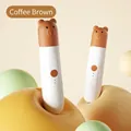 Brown bear portable electric pet nail grinder with LED light for dogs in coffee color - Coffee White