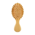 Portable natural bamboo hairbrush with air cushion and round massage bristles for scalp care - Kids Massage Brush