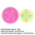 Moule en silicone tournesol rose pour gâteaux fondant et projets de bricolage - 3# Motif Mandala / Rose