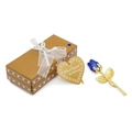 Rosa Stelo Oro Con Scatola Oro / Blu