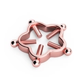 Rose gold flower shaped non-pierced nipple ring with adjustable screws in stainless steel - Plum Blossom - Rose Gold