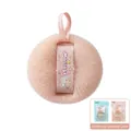 Weicher hellrosa PE-Netz-Duschschwamm mit Massage-Griffband und niedlichem Tier-Detail - Nute Pink-Exquisite Verpackung