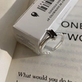 Minimalist 925 silver twist ring featuring a rectangular black gemstone and open band - S925 Silver Black Gemstone Open Ring (J3401)
