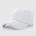 Nz Ripped Baseball Cap - White / Adjustable