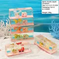 Décoration de bureau bouteille de dérive Hello Kitty avec sable et coraux marins - Style Série de Chats (Chariot de Coquillages) / Styles Aléatoires