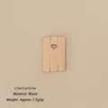 Mini wooden Christmas dollhouse door with heart cutout, 4.4x2.8cm miniature decor - No.90 - Wooden Heart Cutout Door Panel