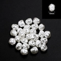 Irregular 10mm white ABS imitation pearl beads with smooth luster for DIY jewelry making - Round Style (10mm)