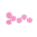 Perline rosa a fiore di prugna 10mm in pasta polimerica per gioielli fai-da-te - Fiore di pruno