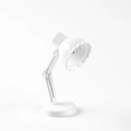 Mini lampe de bureau LED blanche pliable avec bras réglable pour protection des yeux - 09A-Blanc