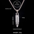 Gepolijste roestvrijstalen kogelhanger ketting met 70cm ketting op zwarte achtergrond - Zilver (Kogel nr. 23 + 70 cm stalen ketting)