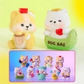 Cute dog series blind box figurines with 8 regular and 1 hidden styles in pastel colors - Peak Moment Series (-346) / Random 1PC / Colorful