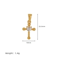 Croce A Forma Di Cuore Con Diamanti T12
