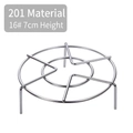 201 stainless steel steaming rack, size 16# with 7cm height, sturdy 4mm wire stand - 201 Series / Diameter 16cm / 7cm